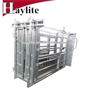 Cattle handling equipment used heavy duty cattle crush squeeze chute with weighing scale